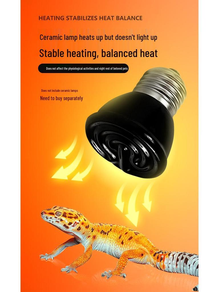 Ceramic Anti-Scald Heating Lamp for Reptiles & Birds - Winter Survival Heater Box
