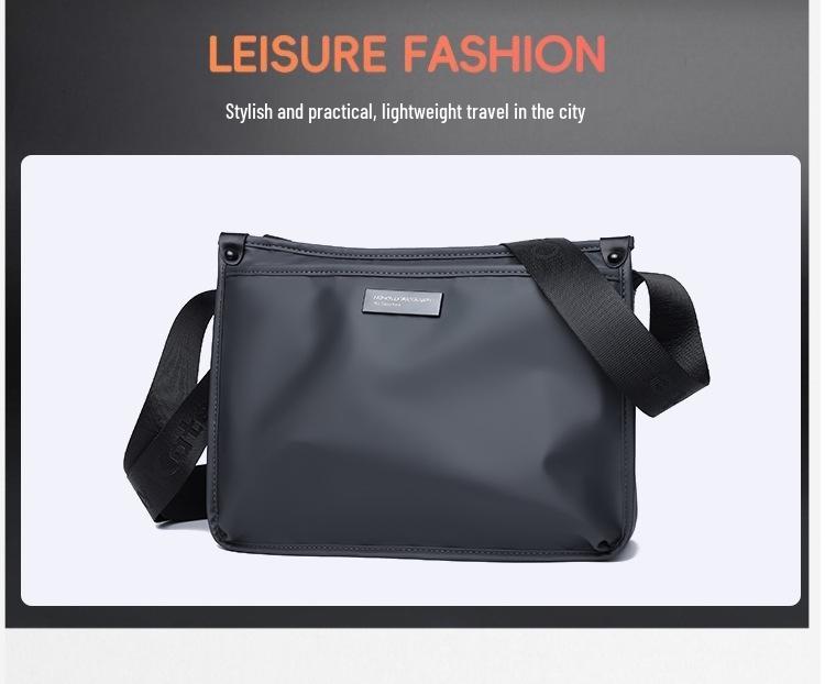 Korean-Style Trendy Men's Versatile Crossbody Bag | Casual Commute-Friendly Fashionable Small Square Bag