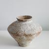 Wabi-Sabi Ceramic Vase: Retro, Handmade Pottery for Zen Flower Arrangements In Homes or Hotels.