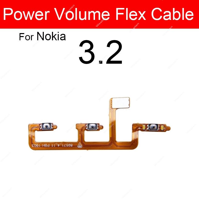 Cavo Flessibile Pulsanti di Accensione Per Nokia 1 2 2.1 3 3.1 3.2 4.2 5 5.1 X2 X3 X5 XL Plus Cavo Flessibile Tasti Volume Parti di Ricambio Tasti Laterali