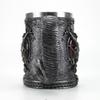 Baphomet Mug Tankard Stainless Steel Resin 3D Baphomet Pentagram Sabbatic Gothic Wicca Pagan Horn Beer Tankard Cup Mugs 600ml