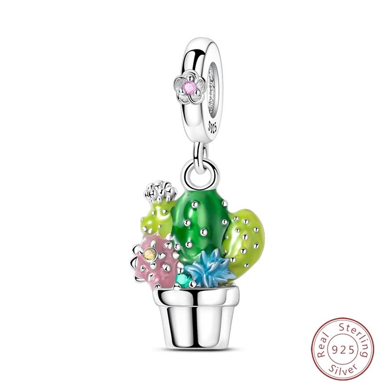 Sweety Copper Cake Poodle Crown Flowers Lover Luminous Charms Beads Fit 3Mm Bracelets Diy Fine Jewelry Making