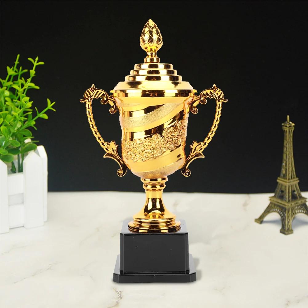 Gold Trophy Reward Trophy Cup Competition Soccer Small Prize Cup Winners Award Trophy for Basketball Football Winners Gifts