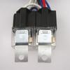 Ceramic H4 Headlight Relay Wiring Harness 4 Headlamp Bulbs Socket Fix Dim Light