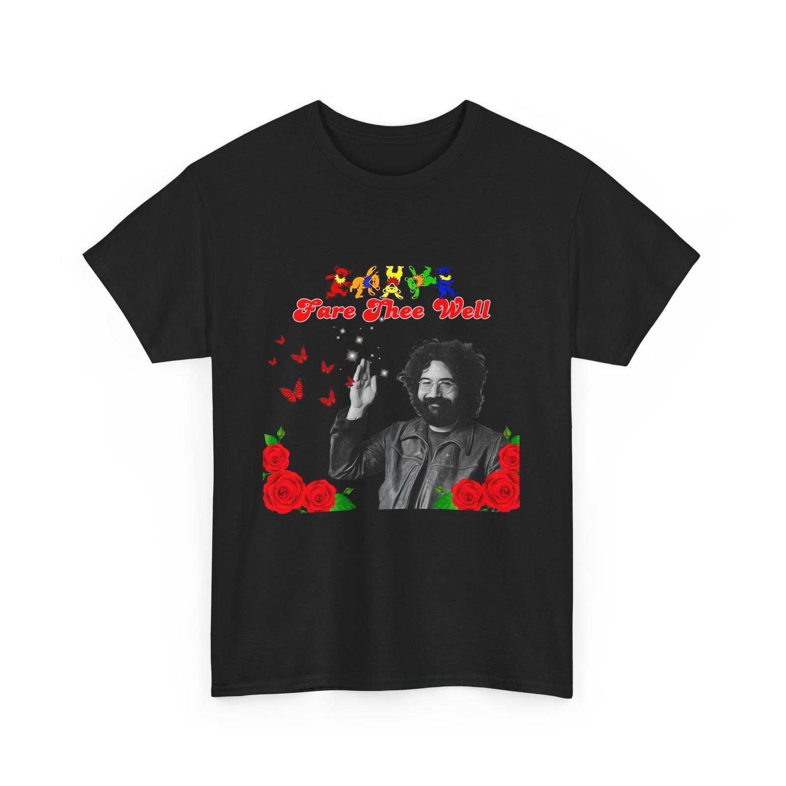 Grateful Dead Shirt Jerry Garcia T-shirt Retro Band Tee Dead Head Shirt L