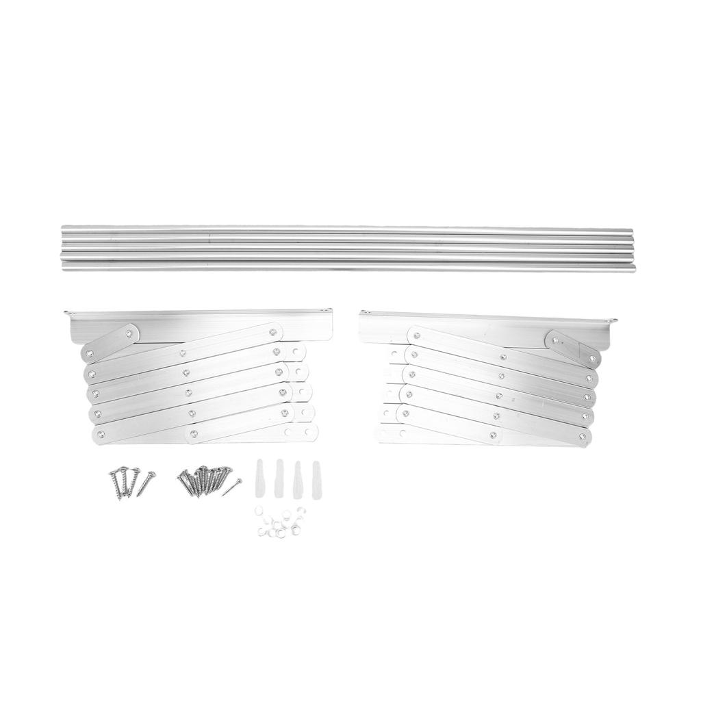 Wall Mounted Drying Rack Folding Laundry Drying Rack Aluminum Rust Proof Storage for Balcony Bathroom Laundry Area