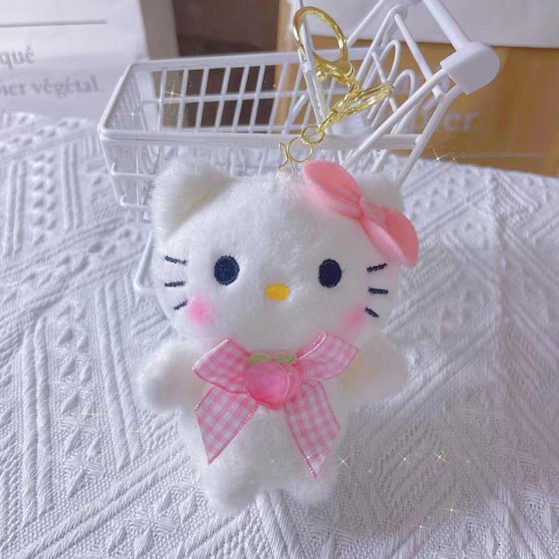 Kuromi & My Melody Sanrio Plush Keychain: Cinnamoroll Student Bag Charm 10cm