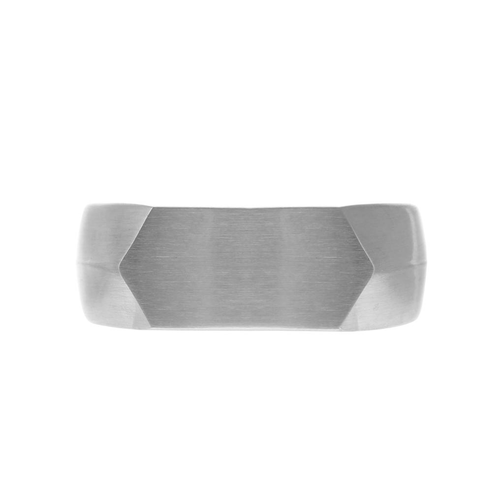 Fossil Men's ALL STACKED UP Stainless Steel Signet Ring, JF0456004010