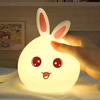 Night Light Cute Animals Panda Rabbit Whales Silicone Lamp Rechargeable Bedside Sleep Warm Soft Light For Kids Birthday Gift