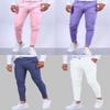 Mens Slim Fit Casual Pants With High Elastic Cotton Blend For Urban Streetwear