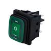2pcs KCD4 Waterproof Rocker Switch 4 6 Pin Latching 16A 250VAC DPDT ON OFF ON 12V 220V Red Green LED Light Button Switch