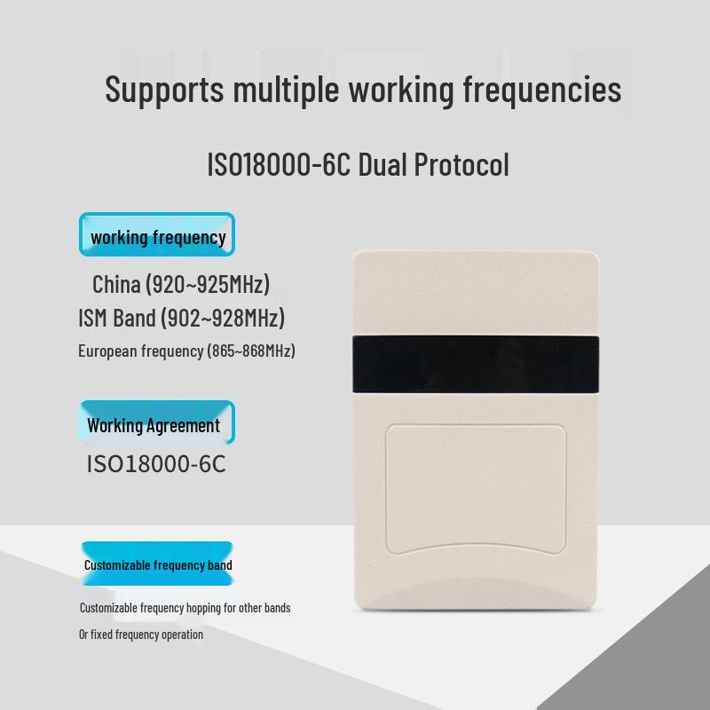 Industrial UHF Desktop RFID Reader/Writer with Network & WiFi Capability for UHF 6C Card Issuing and Writing.
