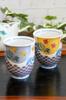 Waza No Kura Stylish Pair of Kutani Ware Teacups with Wave and Chidori Made In Perfect Gift for Wedding 60th 70th 77th 80th and 88th Birthdays