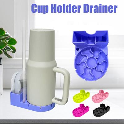 Rejilla de drenaje de silicona para tazas, barra de hielo, estante de secado de tazas, estante de drenaje para botellas de leche y copas de vino