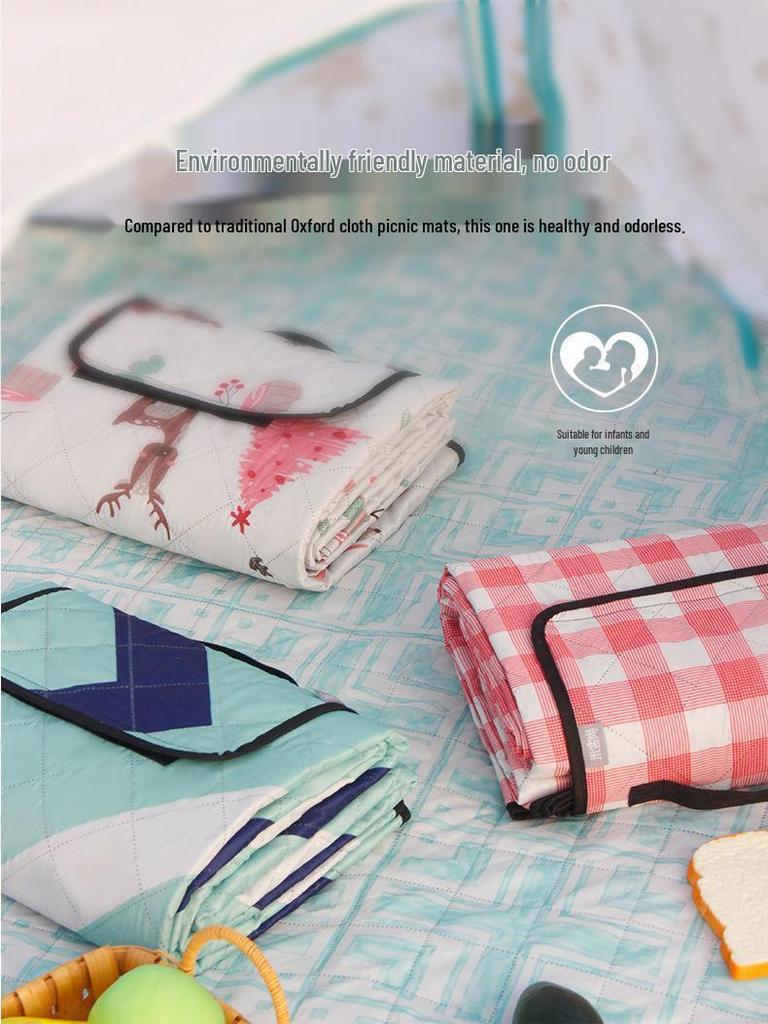 Thickened Waterproof Outdoor Picnic Mat – Portable, Moisture-Proof Ground Cloth for Camping and Spring Outings
