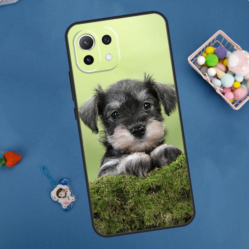 Schnauzer Puppy Dog Case For Xiaomi 14 13 15 Ultra 11T 12T 13T 14T Pro POCO X7 Pro X3 X5 F5 F6 M6 X6 Pro Cover