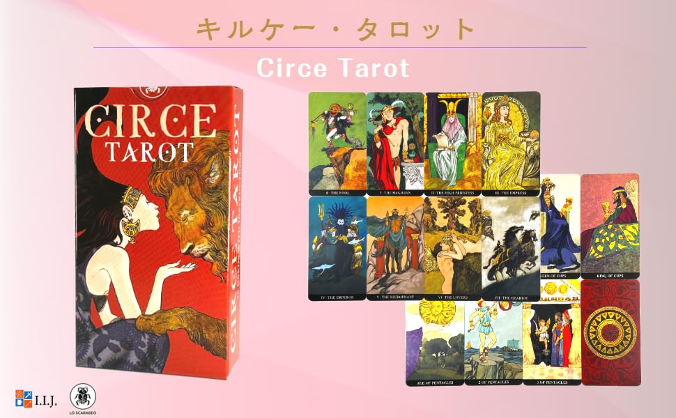Tarot Circe Waite 78 Tarot Japanese Instruction Manual Authentic I.I.J Cards, Tarot, Edition, Cards, Reading, Included,