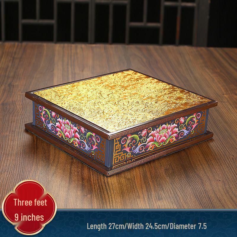 Guan Yin & Guan Gong Elevated Worship Stand for Buddhas & Gods Display