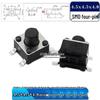 SMD Tactile Micro Switch 4.5x4.5mm, Height Options: 3.8-9mm, Copper Pins