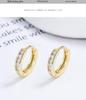 925 Sterling Silver Diamond Hoop Earrings for Women - Summer 2022, Minimalist & Versatile Style, Personalized Temperament Earrings