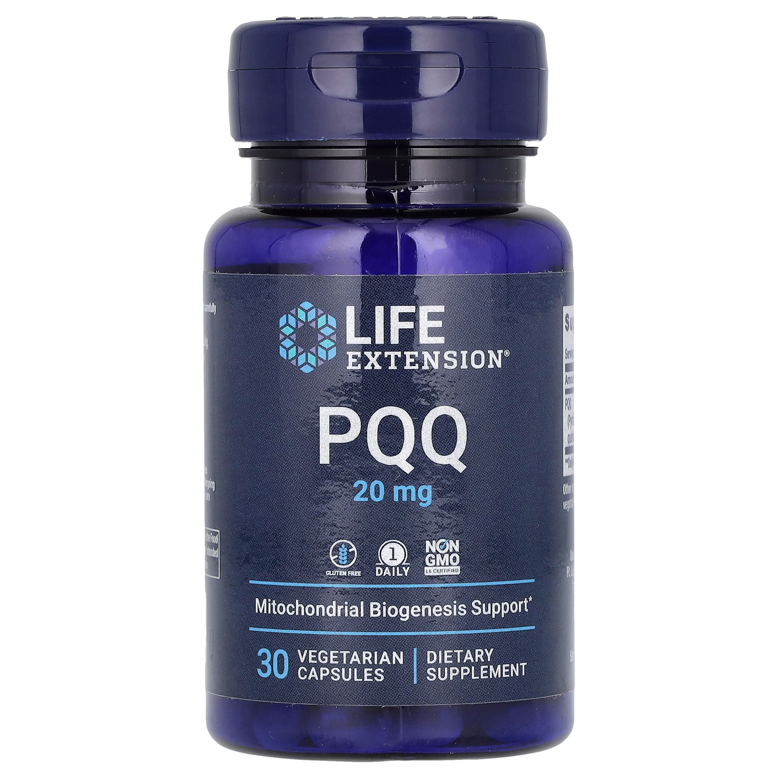 

Pqq, 20Mg, 30 Veggie Capsules