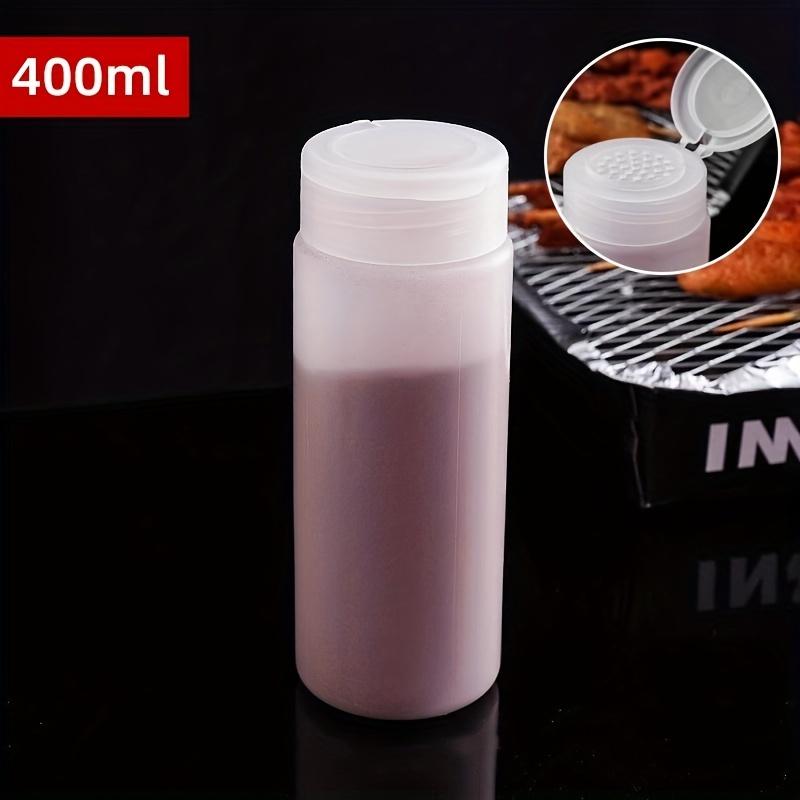 400ml Clear Plastic Spice Jar with Shaker Lids Kitchen Seasoning Containers BBQ Outdoor Cooking Tool Kitchen Storing Spice