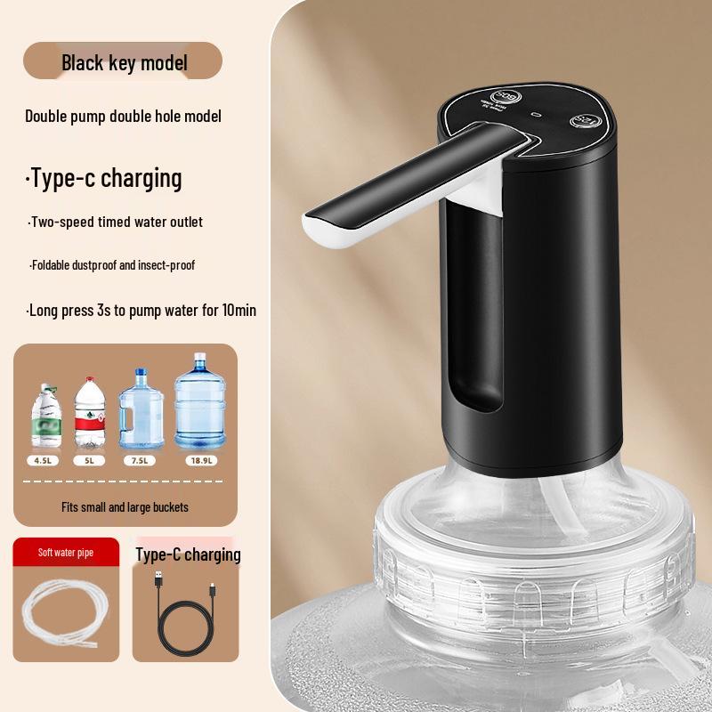 Electric Folding Water Dispenser: Automatic Rechargeable Hand Pump for Bottled Water