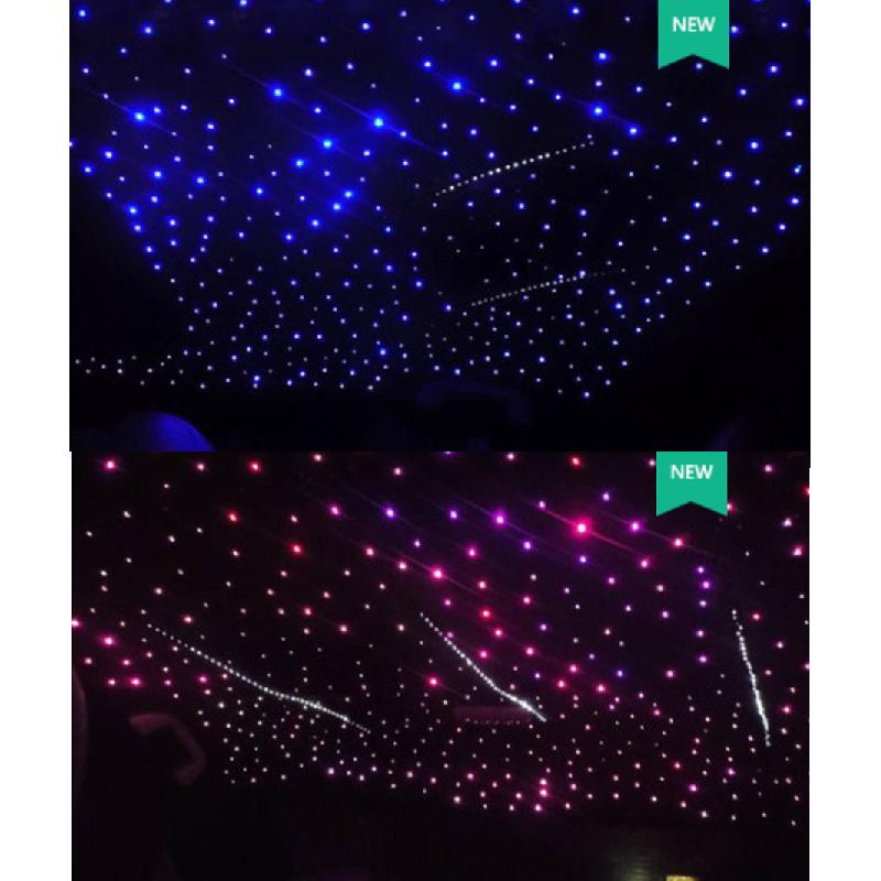 10W Auto Interior Stars Ceiling Lamp Fiber Optic Light 470X App Rf Music Control