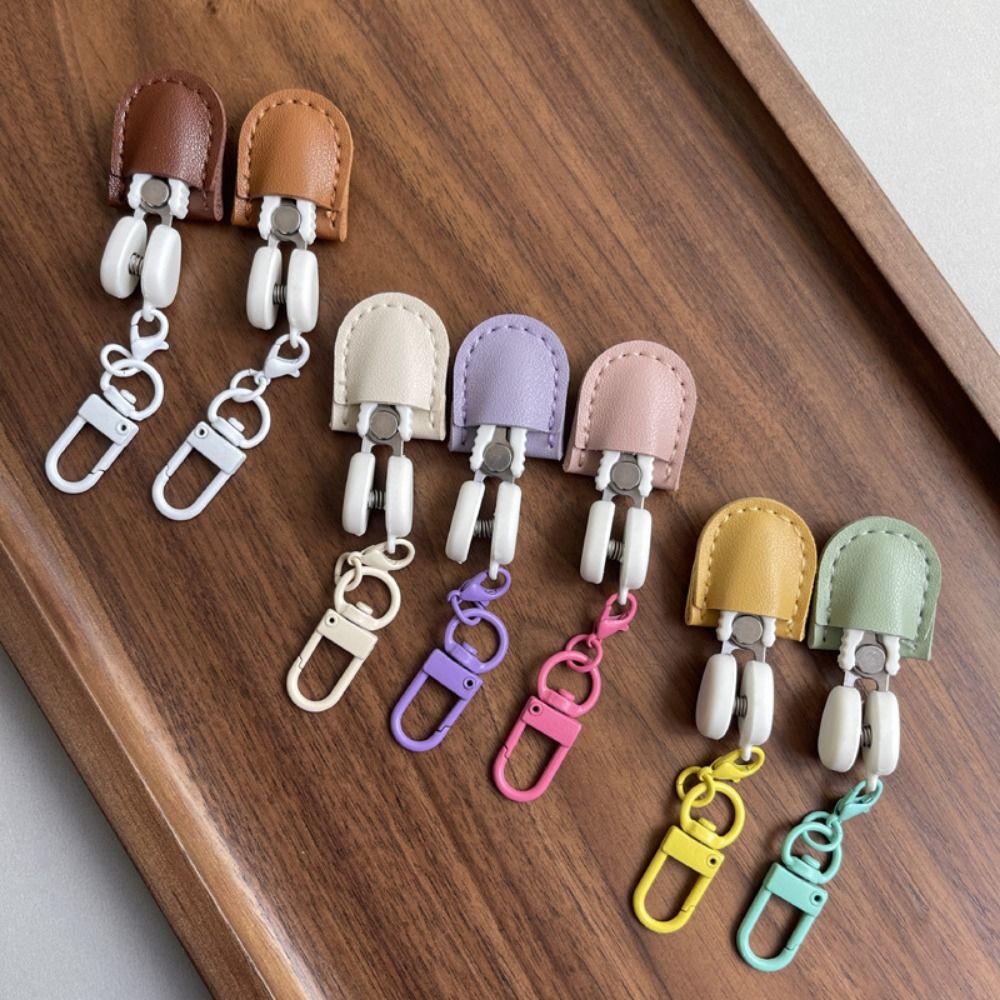High Precision Art Mini Scissors Colorful Hook Buckle Keychain Design Sewing Embroidery Snips with Protective Cover