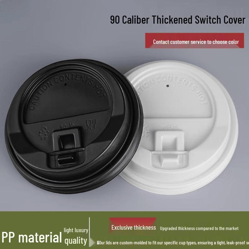 VZVP PP Switch Lids for Disposable Coffee & Tea Cups (1000-Pack)