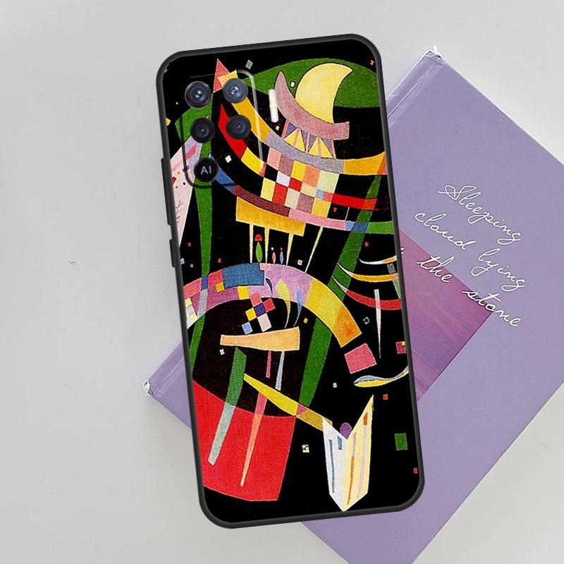 Wassily Kandinsky Abstract Artistic Cover For Oppo A78 A98 A74 A54 A94 A15 A16 A17 A52 A72 A76 A96 A53 A57S A58 A5 A9 Phone Case