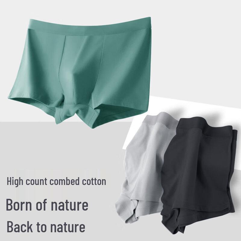 Fentengcare Men's Pure Cotton Seamless Boxer Briefs