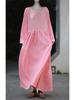 Women's Double-Layer Cotton and Linen Retro Long Dress - Cool, Gentle Style, Available In 4 Colors