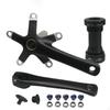 130 44T Crankset Aluminum Alloy with Bottom Bracket Matte Black Cycle Part for Road Bikers,