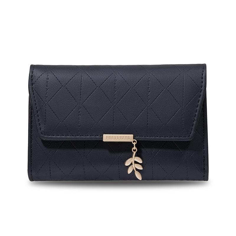 Ladies' Medium To Long Wallet Personalized Leaf Pendant Bag Women's Handbag