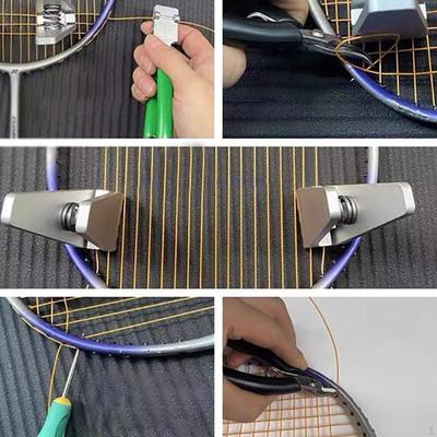 Badmintonracket strängningsverktygssats Strängtänger med bärväska Praktisk Bärbar Tennis