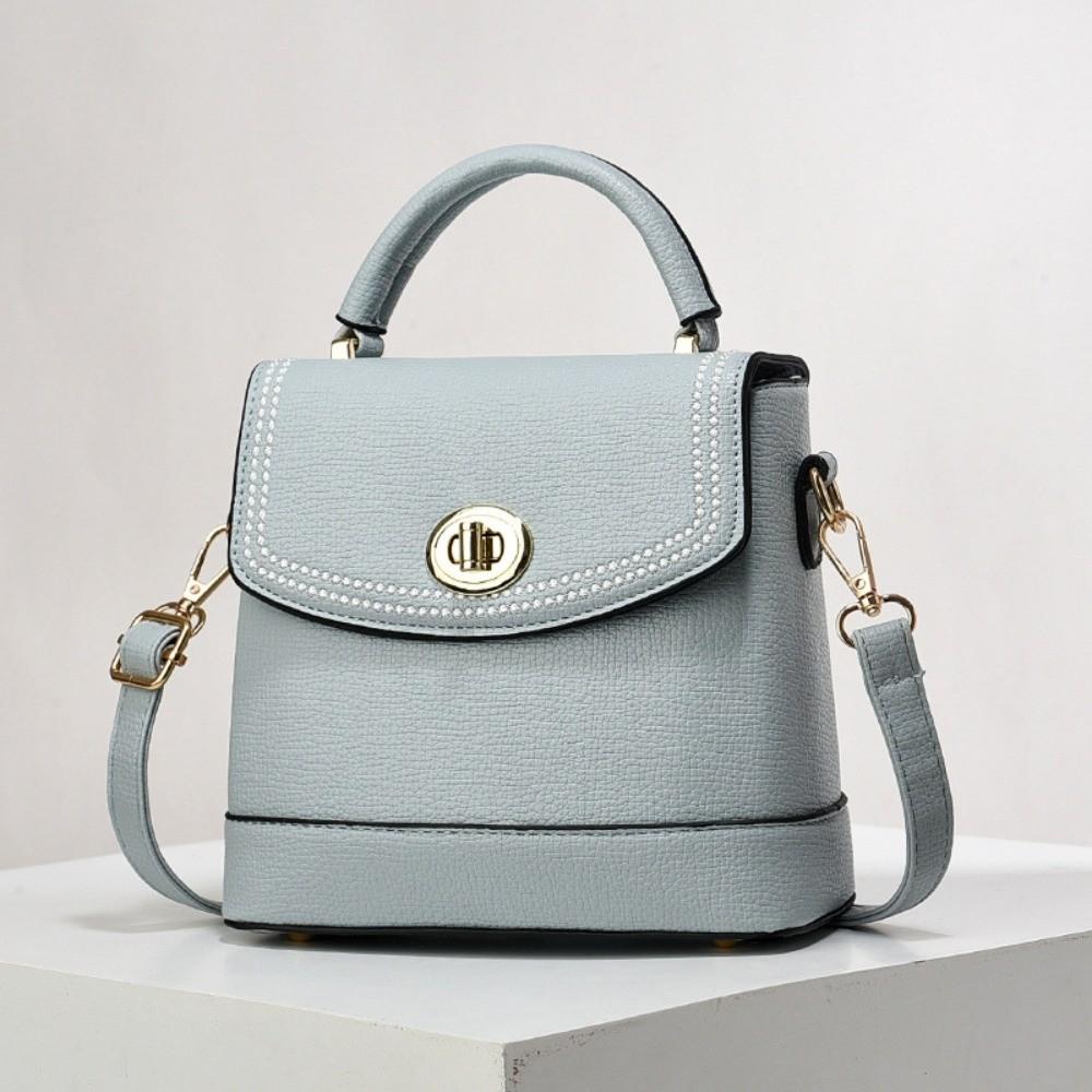 

Элегантная текстурная квадратная сумка Водоотталкивающая женская наплечная сумка из превосходной ПУ кожи Рабочая синий