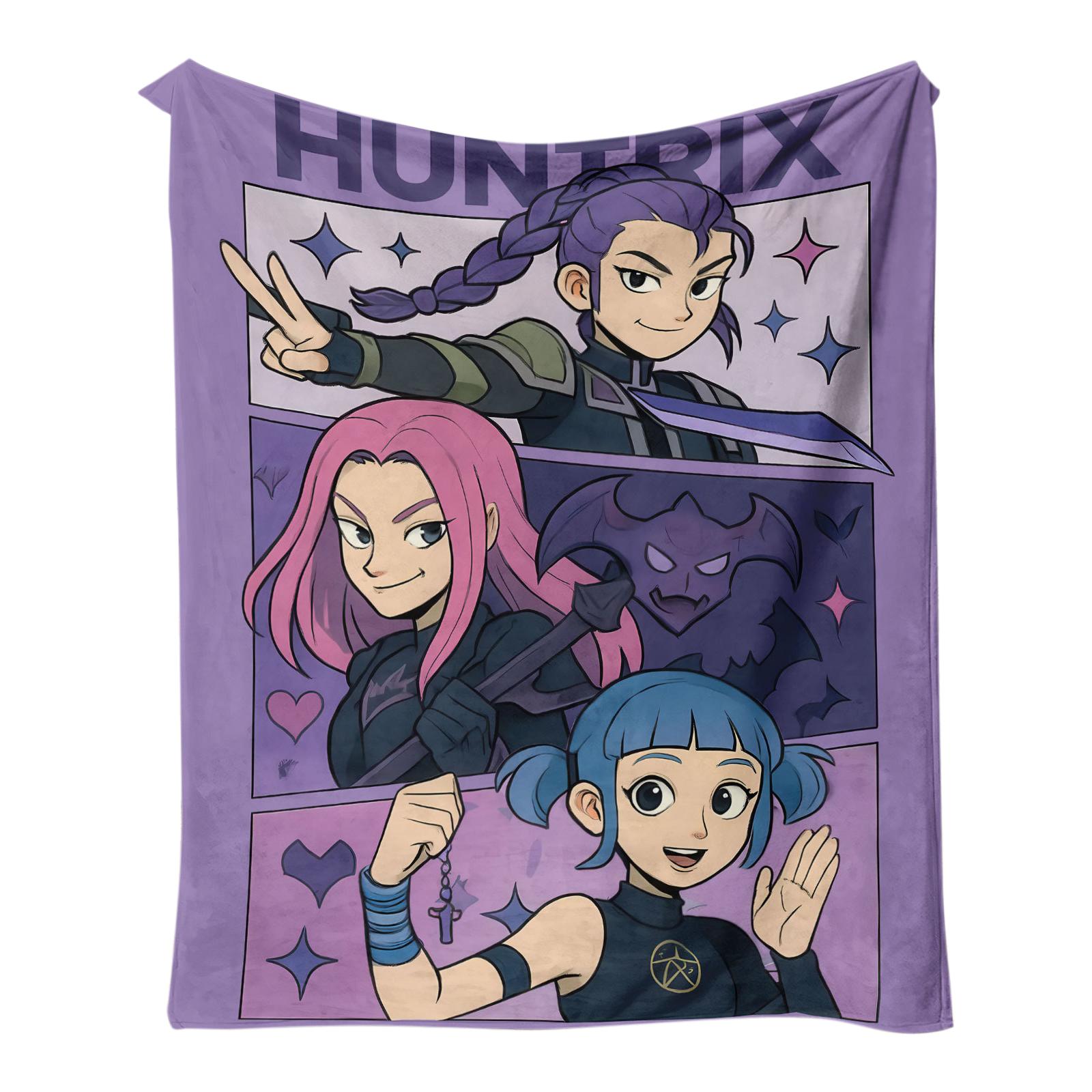 

150*130cm Anime Peripheral Printed Warm Blanket One Size