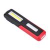 Portable USB Rechargeable LED COB Working Lamp Light Outdoor Magnet Hook Flashlight(Red)