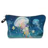 Sea Life Printed Cosmetic Bag, Travel Nail Polish Storage Bag, Classic Versatile Wash Bag