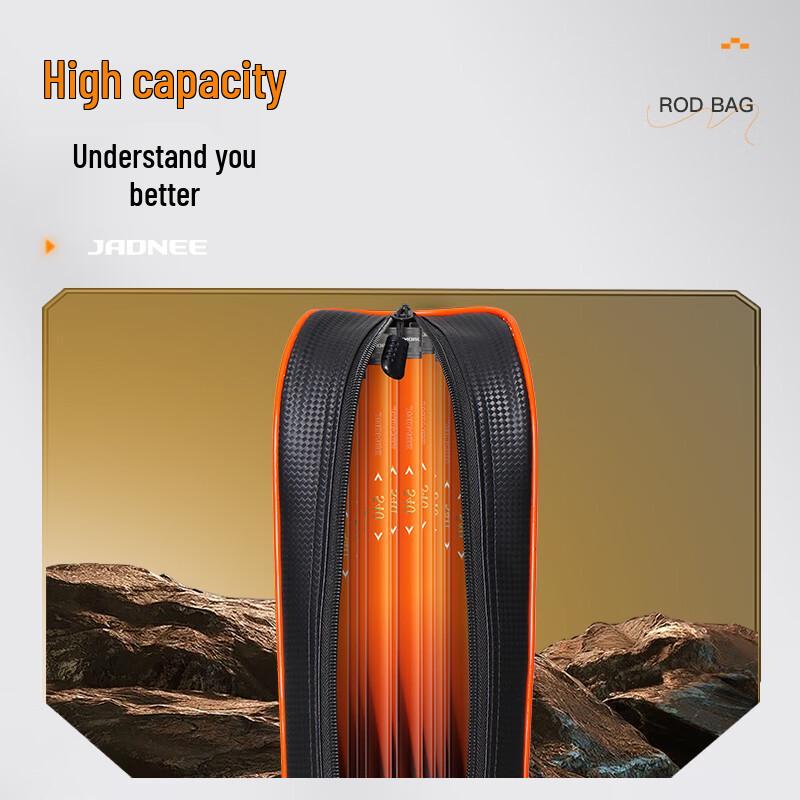 Lightweight Carbon Pattern Fishing Rod Bag