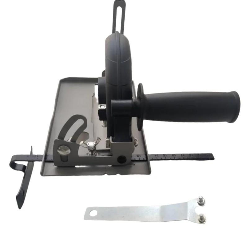 

Angle Grinder Retrofit Cutting Machine Slotting Base,Cutting Machine Slotting Base 45° Cutting Brace for 100-125mm Angle Grinder 1pc чорний