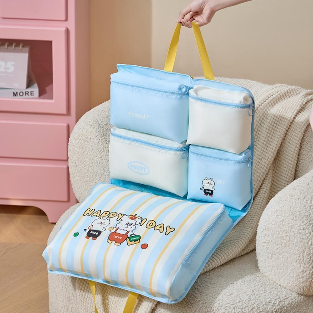 

Подвесная сумка для хранения большой вместимости, мультяшная дорожная сумка, милый мешок для стирки одежды, для путешествий B