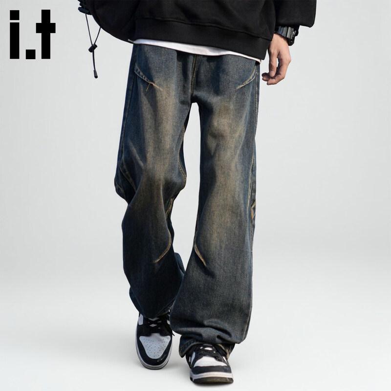 CHOCOOLATEit Men s Retro Loose Fit Washed Jeans M