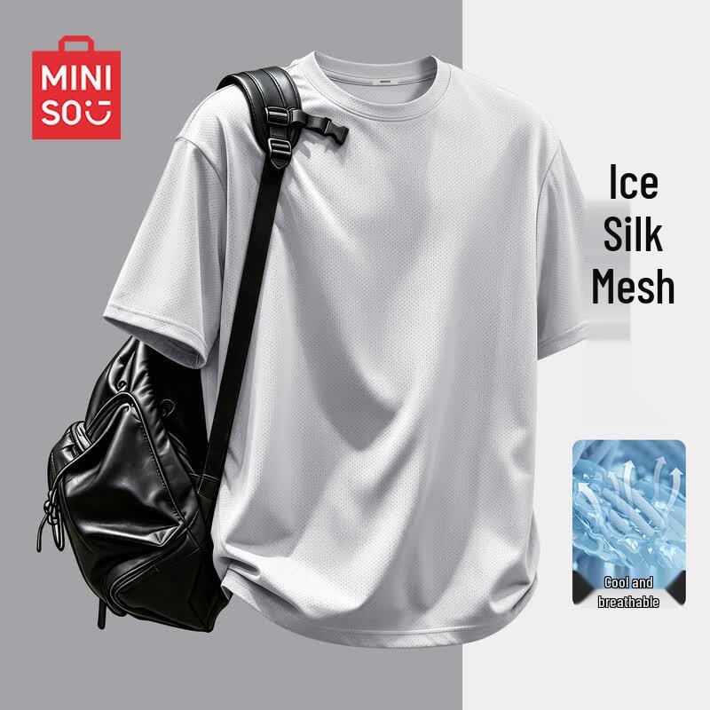 MINISO Men's Ice Silk Short Sleeve T-Shirt