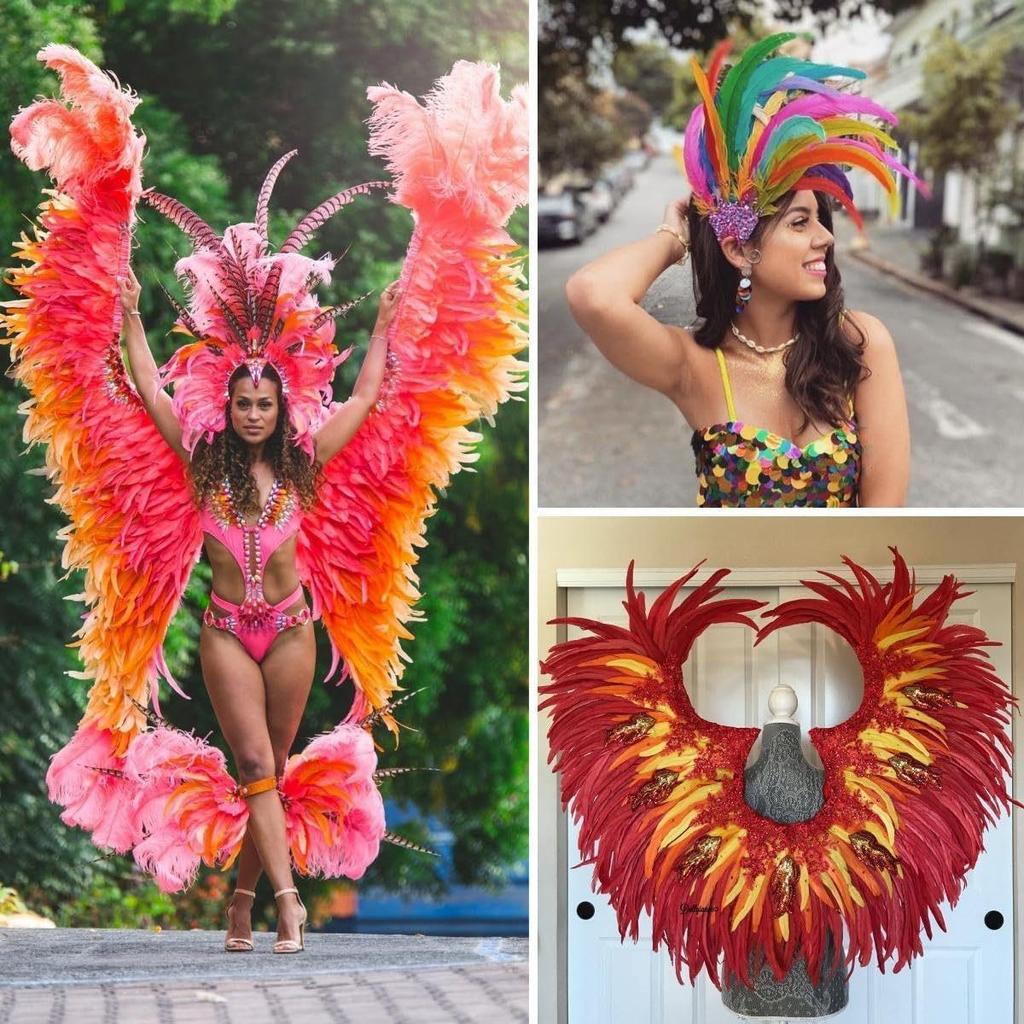 Natural Rooster Tail Feathers for DIY Clothing Accessories, Handmade Props & Tassels