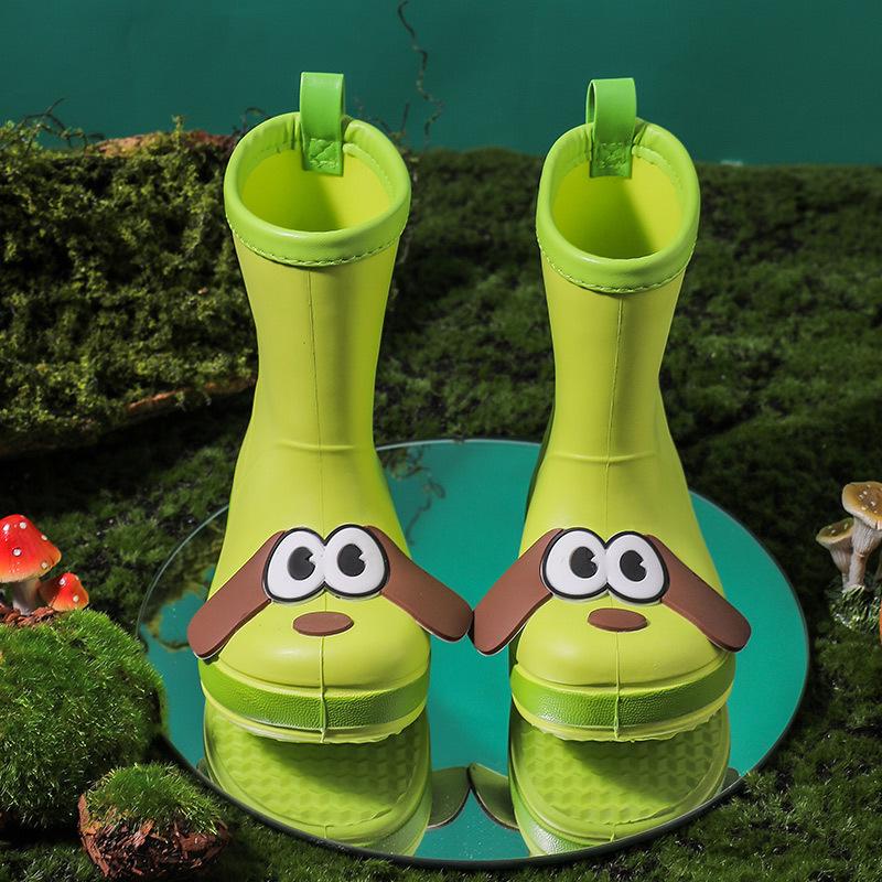 Children's Rain Boots Boys Girls New Kindergarten Baby Water Shoes Waterproof Non-Slip Outdoor Wear Toddler Rain Boots