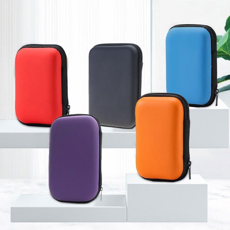 Handheld Game Console EVA Bag with Pocket Scratchproof Storage Box for R36S Protector Case Travel Carrying Pouch