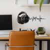 Black Headphone Sonic Cable Bedroom Living Room Study Home Background Beautification Wall Sticker