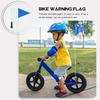 1Set Bike Safety Flag Adjustable Triangular Pole Children's Tail Cycling Sign Safety Flag Reflective Flagpole with Pole